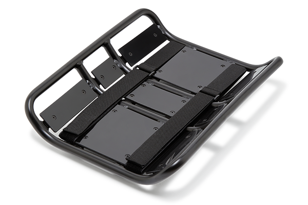 Cleverley ebike City Scoop Tray. Diagonal view.